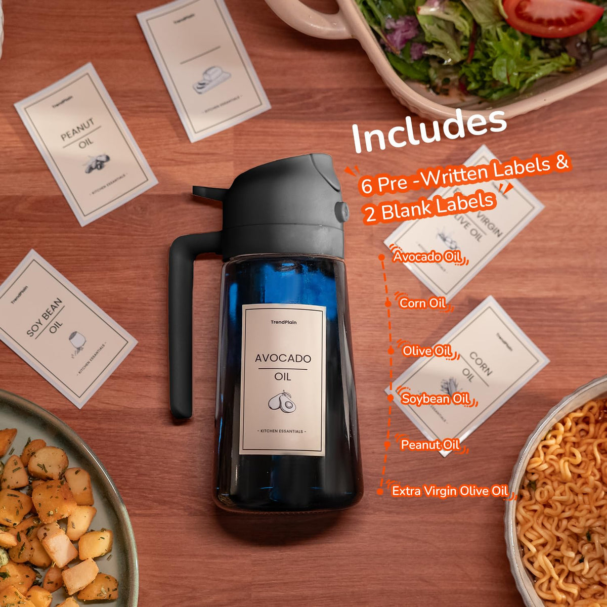 TrendPlain 2-in-1 dispenser sprayer highlights combined spray and pour options