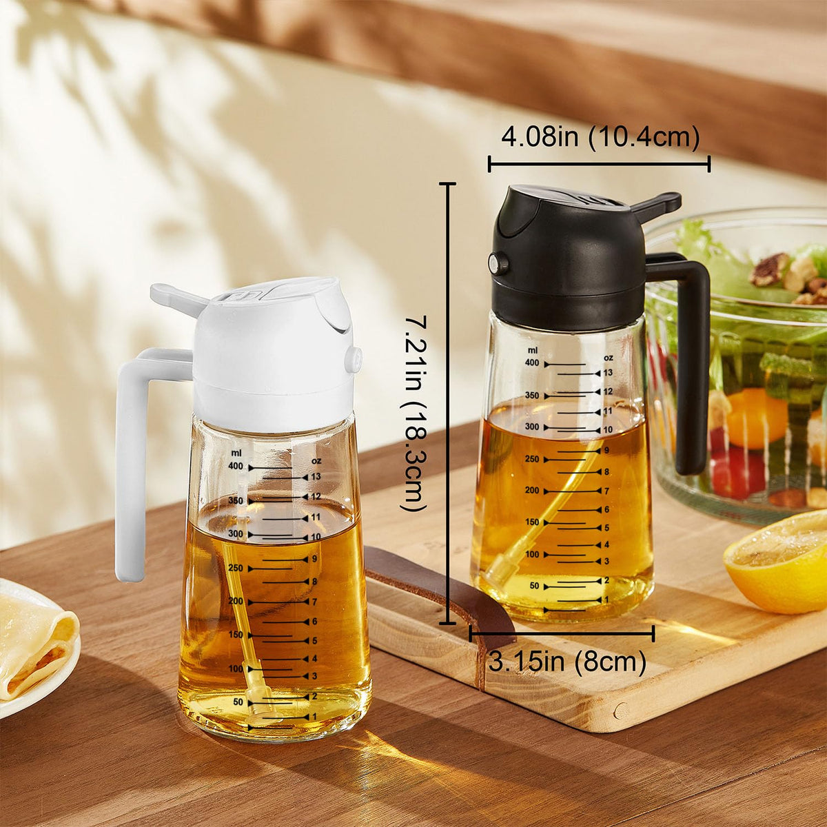 TrendPlain kitchen-dispensing-sprayer shows versatile tool for easy oil control.