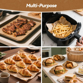 Tripho everyday parchment sheets enhance tidy, efficient kitchen prep.