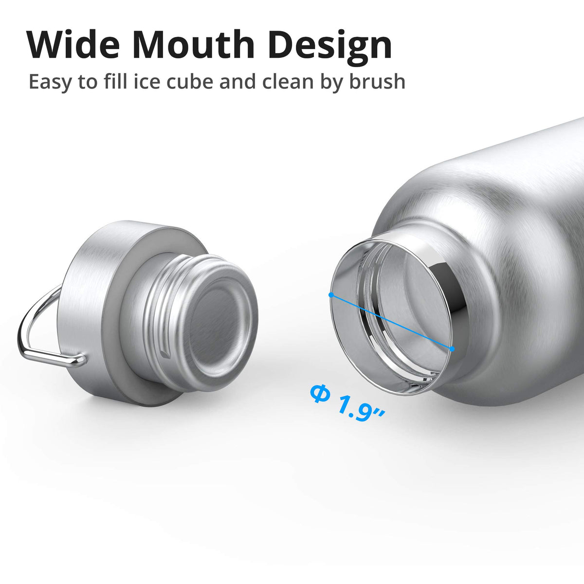 Triple Tree bottle rugged exterior resists scratches for outdoor use.