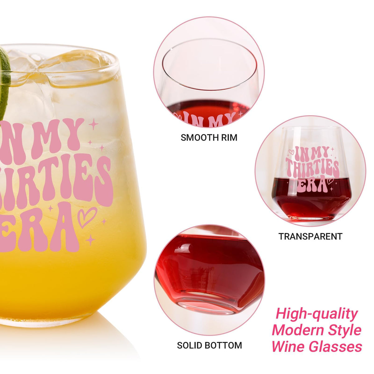 TrophyToast wine glass close-up highlighting crystal-clear bowl and thin walls.
