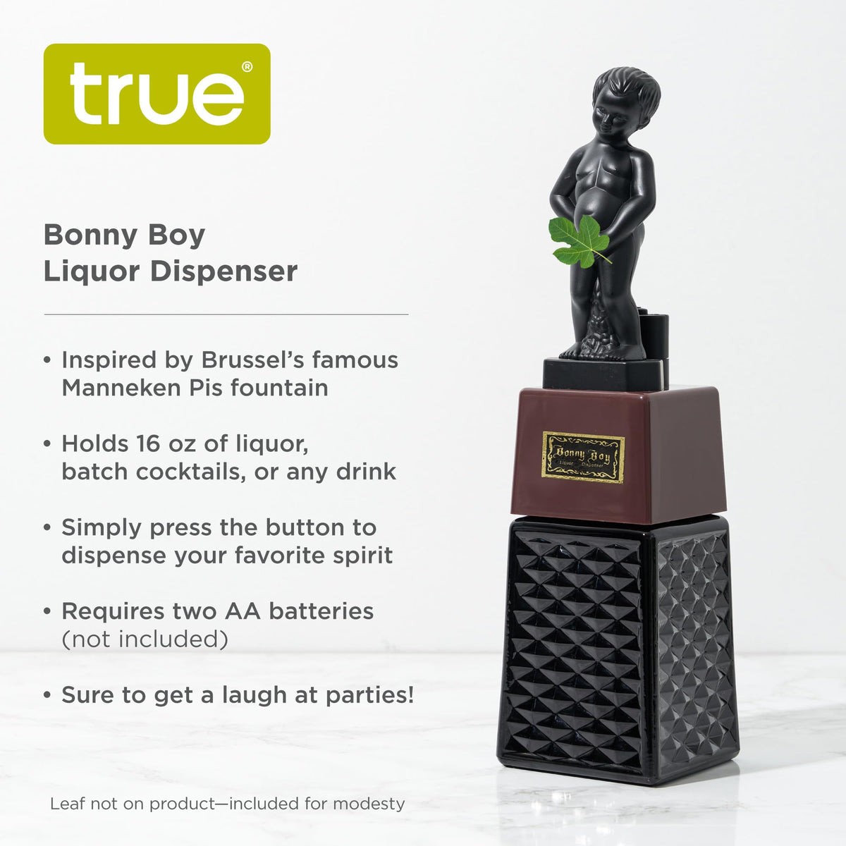 TRUE Bonny Boy Bar Cart Decor, playful centerpiece that sparks conversation.