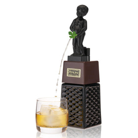 TRUE Bonny Boy Liquor Dispenser, manneken-pis-inspired, for easy pours at your home bar.