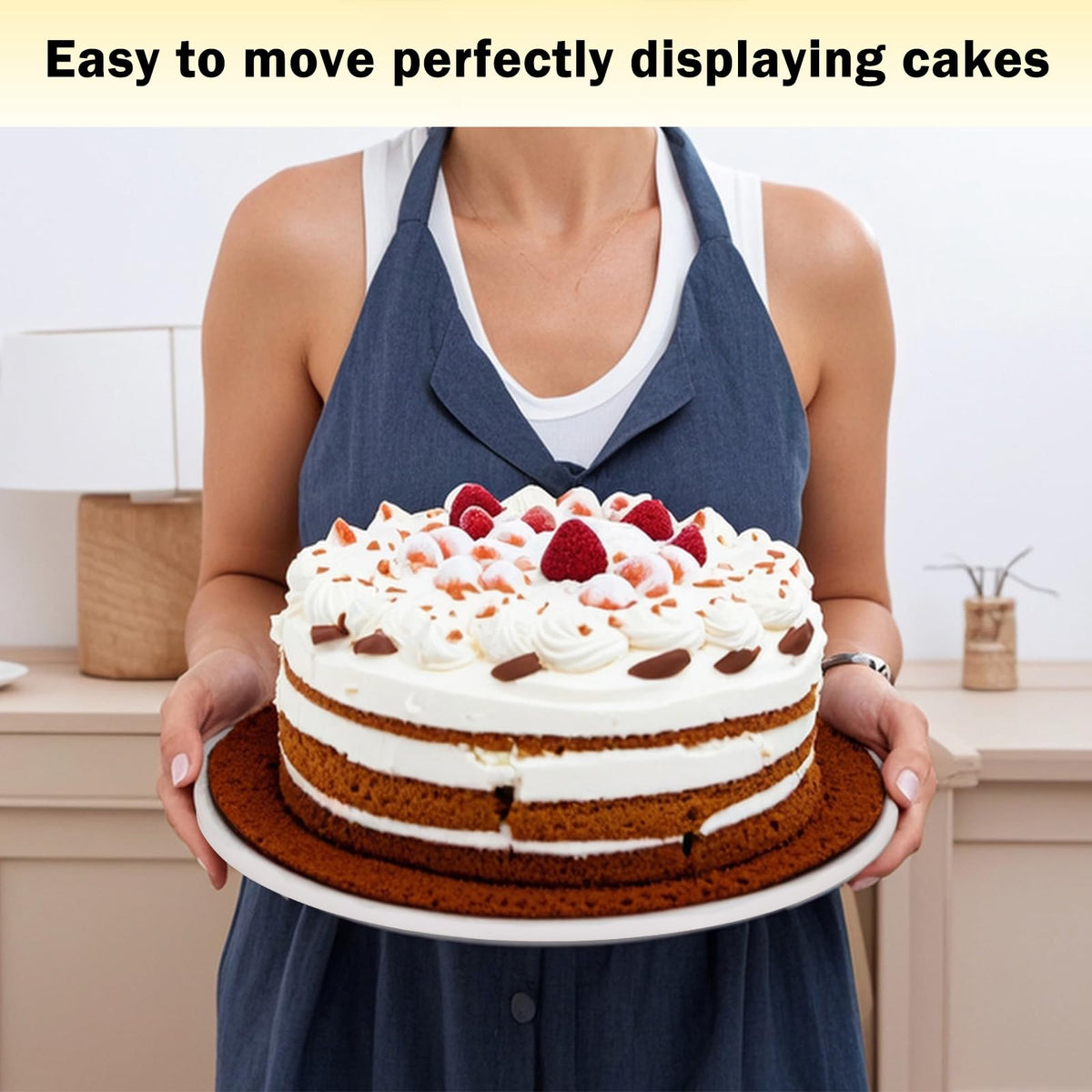 Trwcrt smooth-edged cake drums simplify setup and transport
