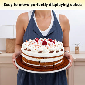 Trwcrt smooth-edged cake drums simplify setup and transport