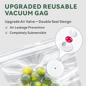 Detachable valve on TTUGTTUG bag for easy cleaning and reuse.