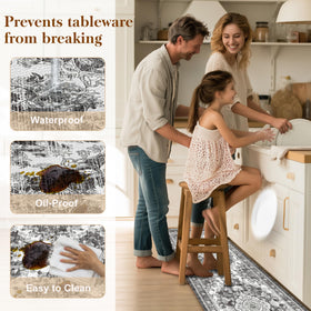 tubeamin boho farmhouse kitchen mats suit modern or traditional spaces