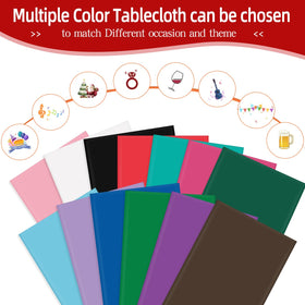 Tujol Black outdoor party setup with tablecloths