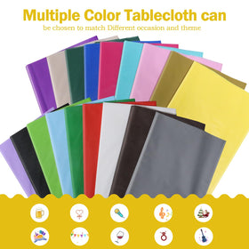 Tujol hot pink 54x108 tablecloth provides stylish dining coverage.