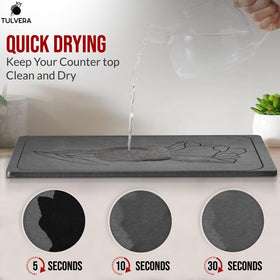 Tulvera engraved floral design adds elegance to your kitchen counter.