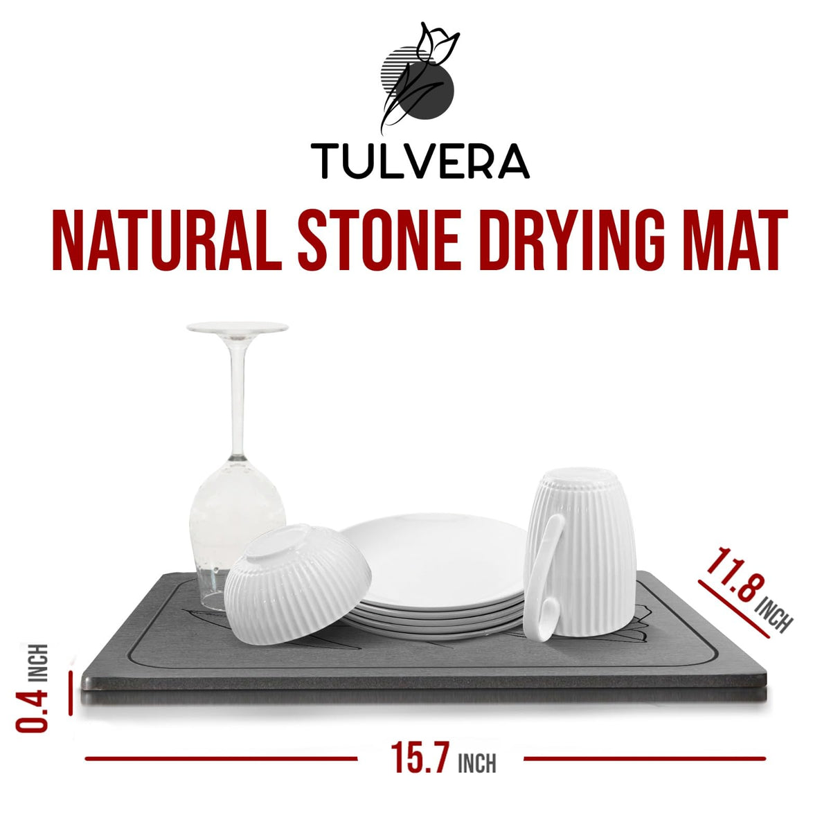 Tulvera stone mat is heat-resistant for placing hot pots.