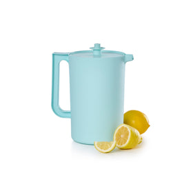 Tupperware Heritage Pitcher set colorways on display.