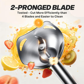 Turelar immersion blender features an ergonomic handle for comfortable blending.