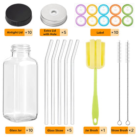 TUZAZO glass straw set improves sipping with durable, easy-to-clean reusable components.