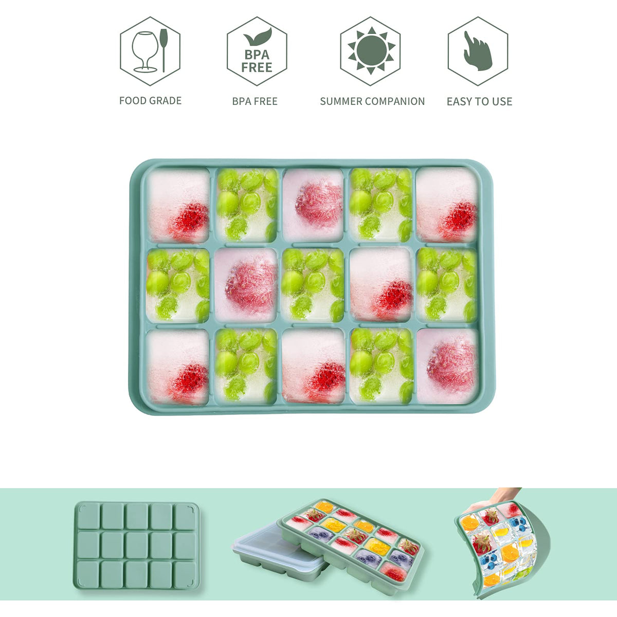 Tvmania Bamboo Green release action demonstrates easy pop-out cubes.