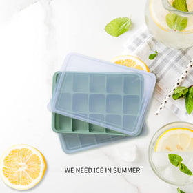 Tvmania Bamboo Green two trays stacked to save freezer space.