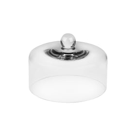 twakutwaku 8inch glass cake dome covering a cake to keep it fresh and dust-free.