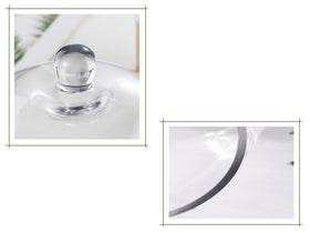 twakutwaku glass dome lid fits cake plate for secure serving and stylish presentation.