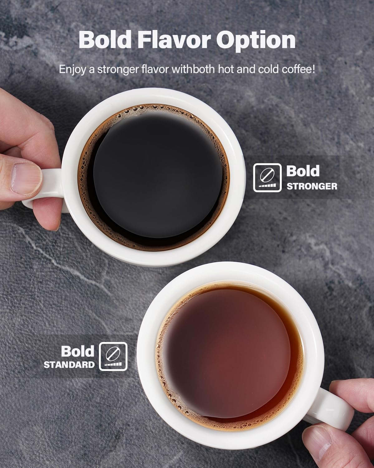 TWOMEOW removable drip tray accommodates tall cups up to 6.8 inches.