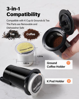 TWOMEOW removable drip tray fits tall travel mugs