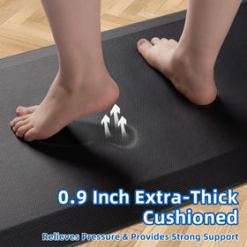 Tyrot anti-fatigue kitchen mat foam thickness close-up highlighting cushioned support