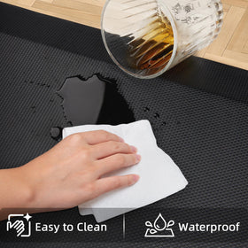Tyrot anti-fatigue mat with non-slip bottom improves safety on floors.