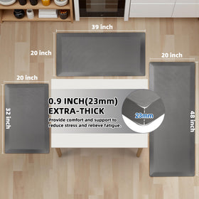 Tyrot memory foam ergonomic mat offers plush cushioning for long desk or kitchen sessions