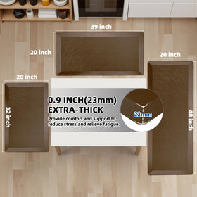 Tyrot memory foam kitchen mat provides plush comfort for standing at the counter