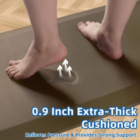 Tyrot non-slip bottom keeps the mat in place on various floors