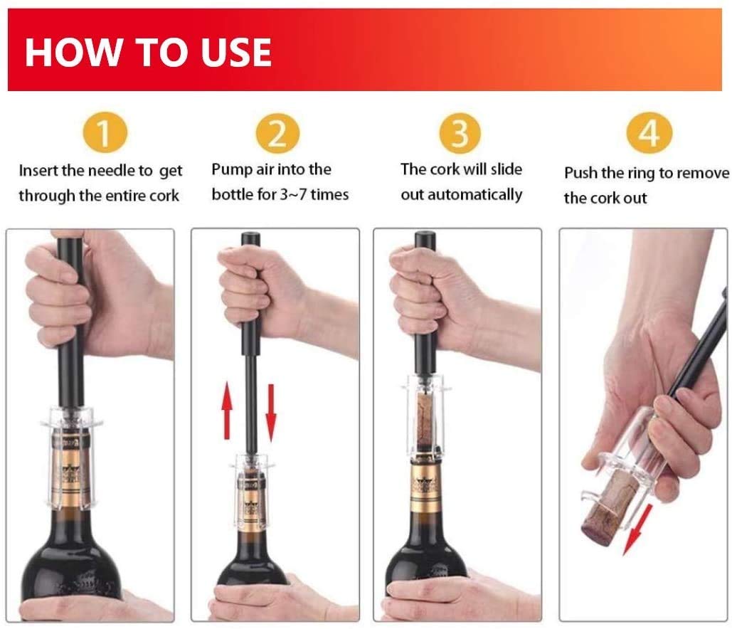 Tyzine foil cutter included for clean, mess-free bottle openings.