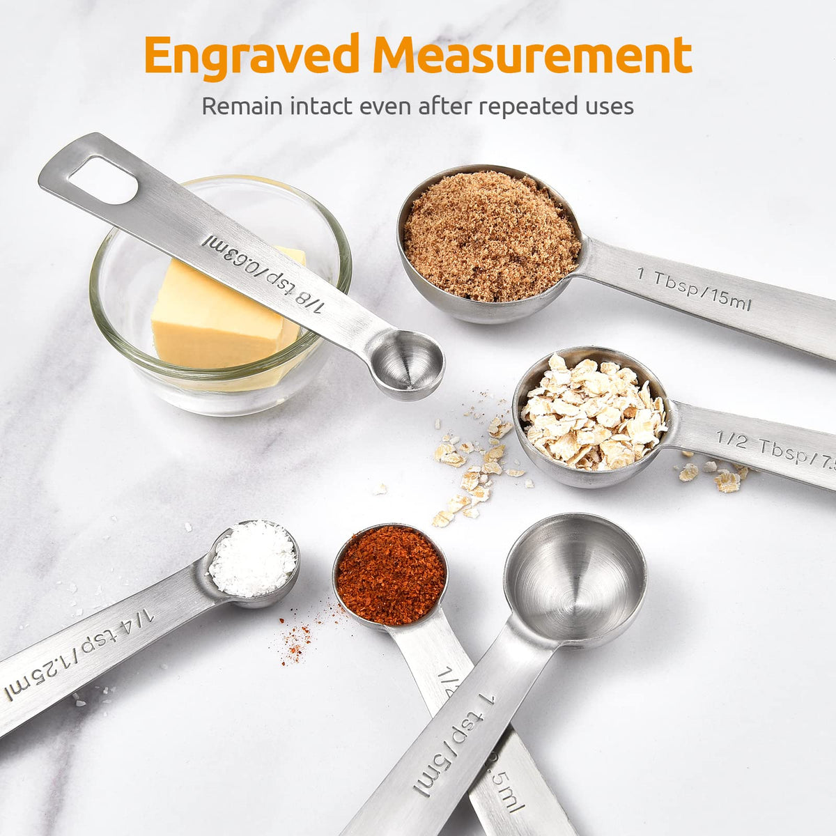U-Taste 3/4 tsp spoon with clear markings for accurate portions