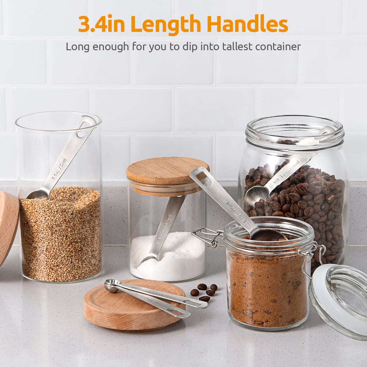 U-Taste nesting design with ring keeps all spoons organized