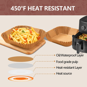 9-inch bottom fit for 5-8QT air fryer baskets.