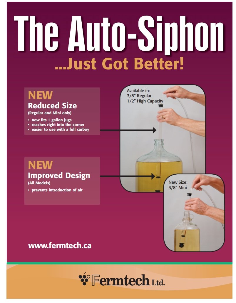 UBREW Fermtech auto siphon pump in action for effortless bottling and transfer.