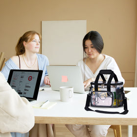 UEASE Clear Lunch Bag stadium approved badge signals easy entry at events.