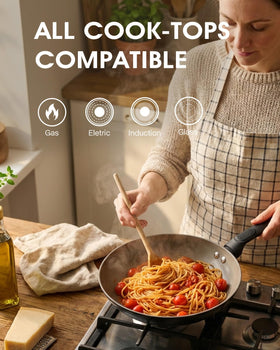 UFIRE all-stovetop compatibility enables use on gas, electric, or induction.
