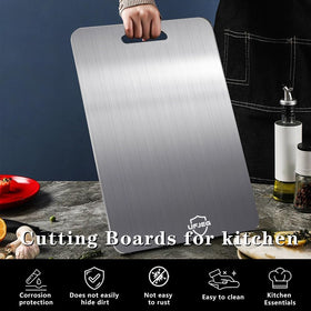 UFJEG titanium cutting board dishwasher-safe feature simplifies cleaning after meals.