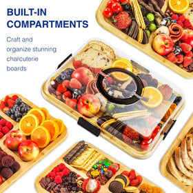 Compact display board by Uhosovury enables organized, appealing servings on the go