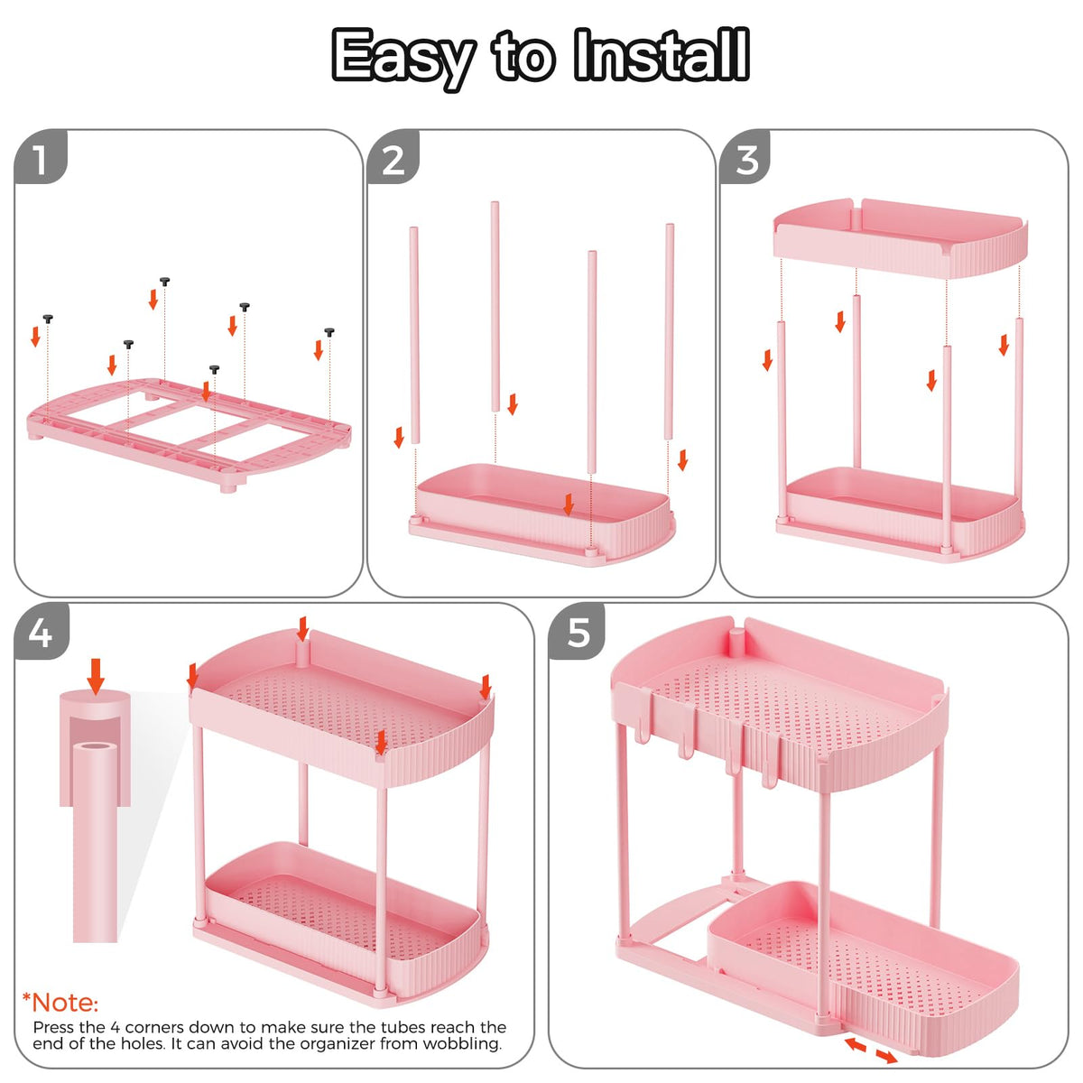 Ukeetap kitchen and bathroom organization setup keeps essentials neat.