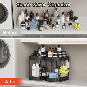 Ukeetap 12.8-inch height saves vertical space in cabinets.