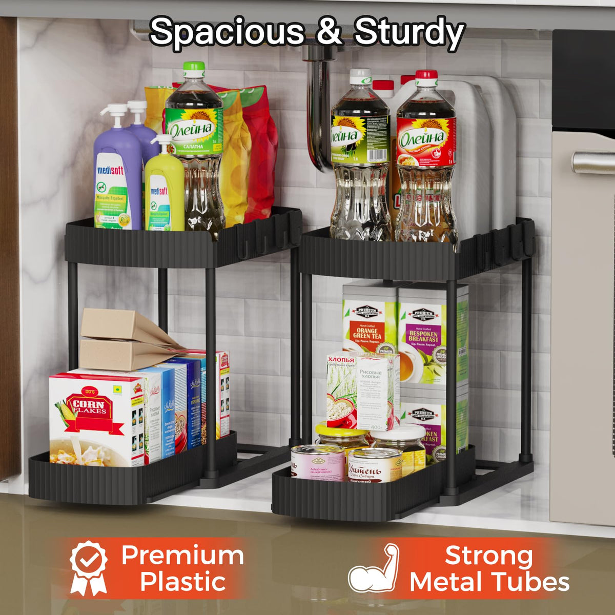 Ukeetap bathroom storage solution elevates vanity organization with a sturdy design.
