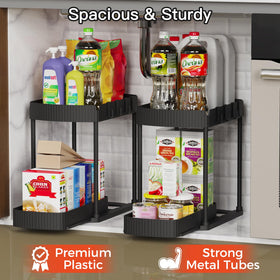 Ukeetap bathroom storage solution elevates vanity organization with a sturdy design.