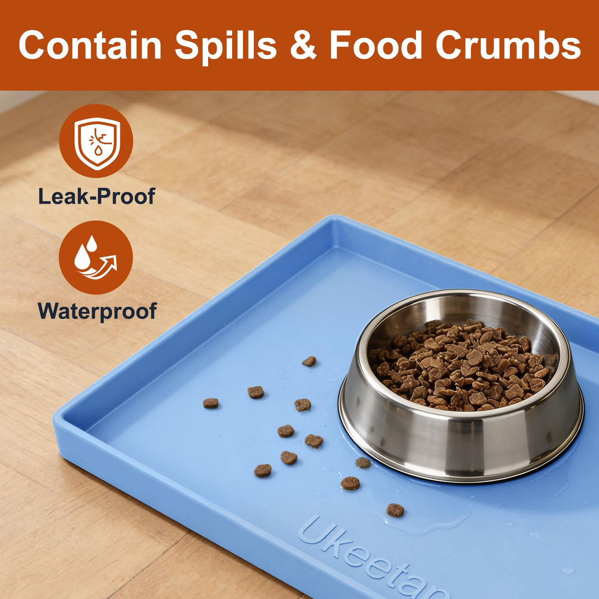 BPA-free silicone mat is dishwasher safe for easy cleanup
