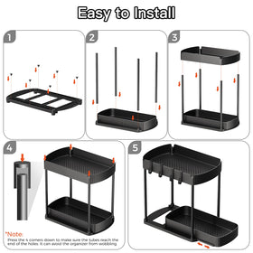 Ukeetap durable plastic and metal construction supports heavier items over time.