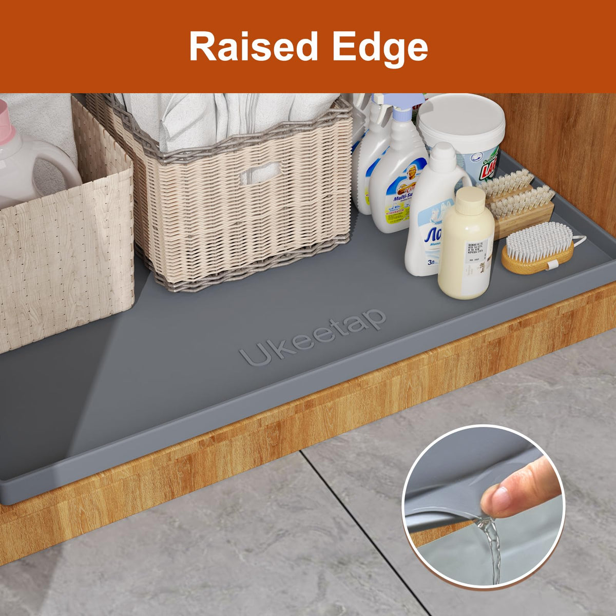 Ukeetap easy-clean silicone mat smooth surface for quick washing