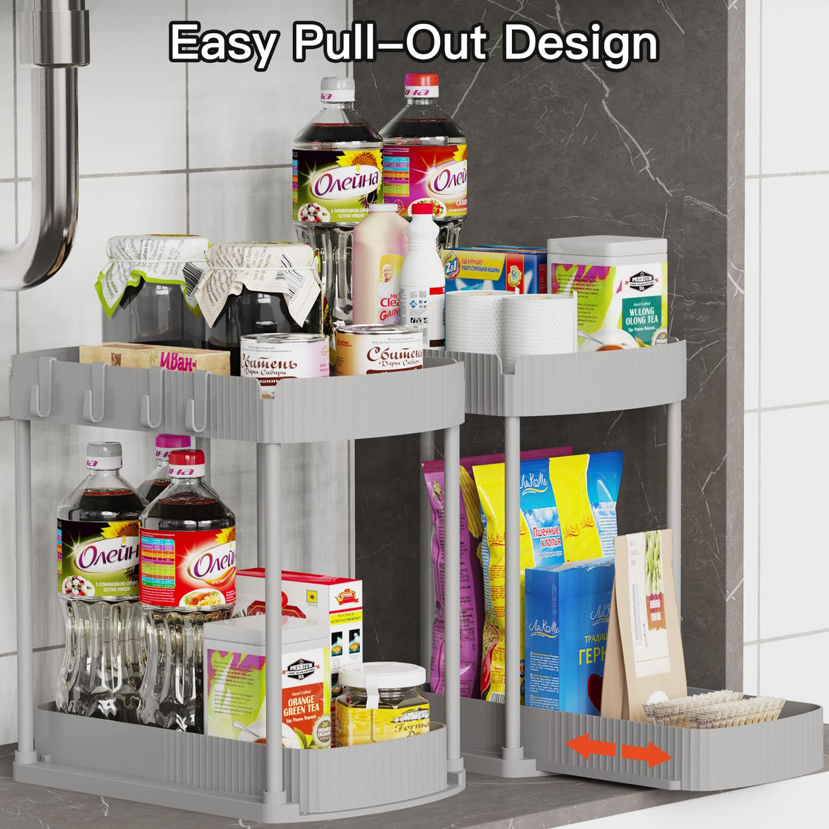 Ukeetap heavy-duty plastic and metal frame provides durable storage.