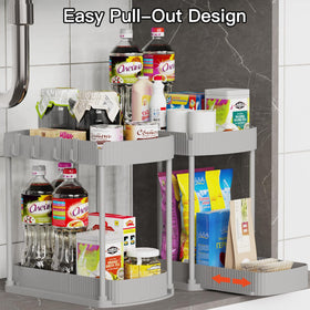 Ukeetap heavy-duty plastic and metal frame provides durable storage.