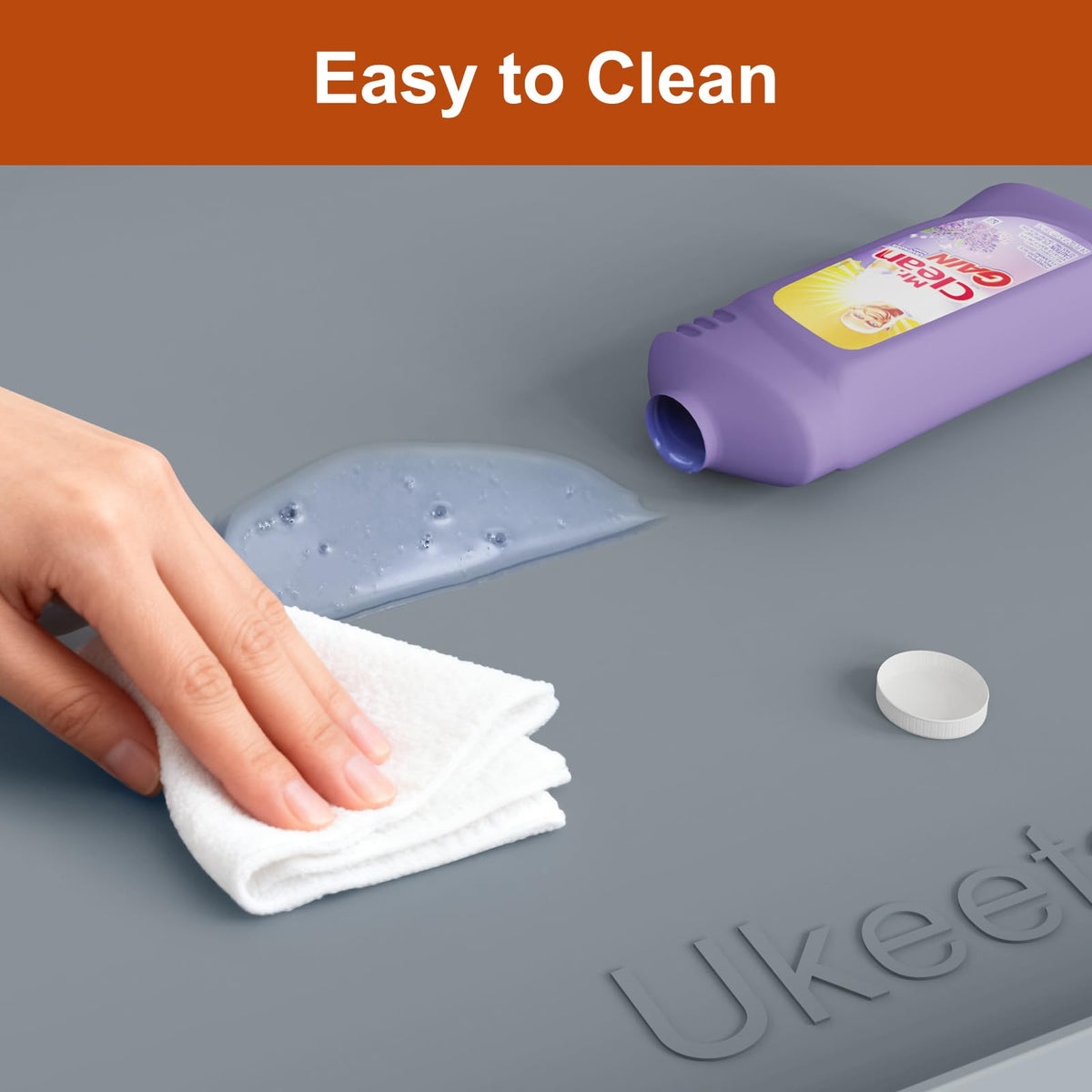 Ukeetap kitchen cabinet protector silicone mat guards interior surfaces