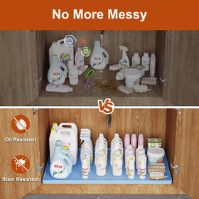 Ukeetap non slip surface keeps items in place under sink