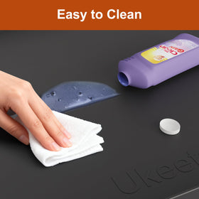 Ukeetap non-slip silicone surface keeps items secure on the mat.